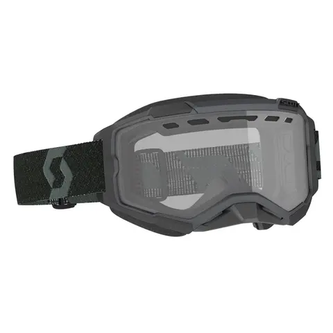 Scott Fury SX Brille - Sort Klar linse