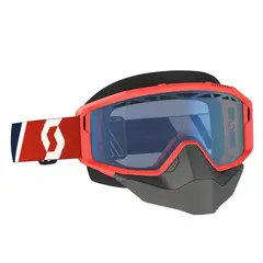 Scott Primal SX Brille - R&#248;d/Bl&#229; Bl&#229; Linse - Lyser opp/Gir kontrast