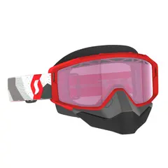 Scott Primal SX Brille - Hvit/R&#248;d Rosa Linse