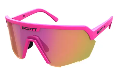 Scott Sport Shield Solbrille - Rosa Rosa Krom Linse