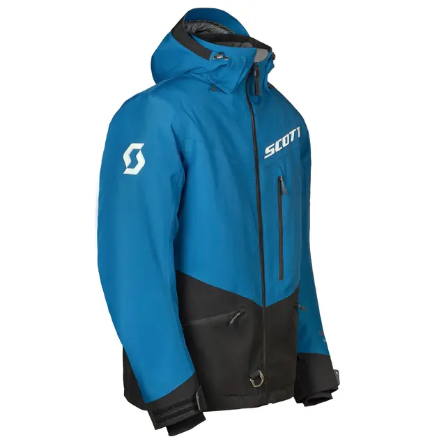 Scott Intake Jakke - Blå, L 100/80G - Allroundjakke, avtagbar hette 