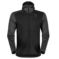 Scott Defined Tech Hoodie - Sort, XL Lett fritidsjakke med b&#248;rstet fleece