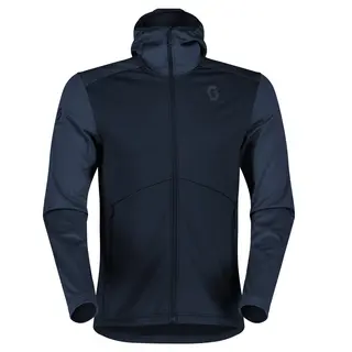Scott Defined Tech Hoodie - Bl&#229; Lett fritidsjakke med b&#248;rstet fleece
