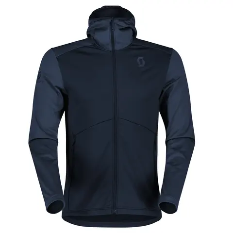 Scott Defined Tech Hoodie - Blå Lett fritidsjakke med børstet fleece