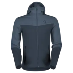 Scott Jakke Defined Mid - Bl&#229;/Bl&#229;, XL Lett hoddy med b&#248;rstet innside