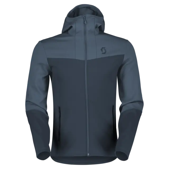 Scott Jakke Defined Mid - Blå/Blå, XL Lett hoddy med børstet innside 