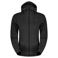 Scott Defined Mid Damehoodie - Sort, L Stretchy hoodie av b&#248;rstet fleece