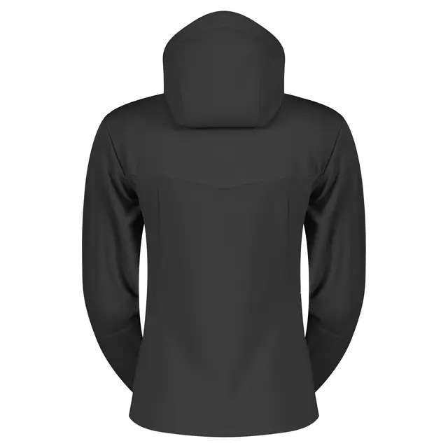Scott Defined Mid Damehoodie - Sort, L Stretchy hoodie av børstet fleece 