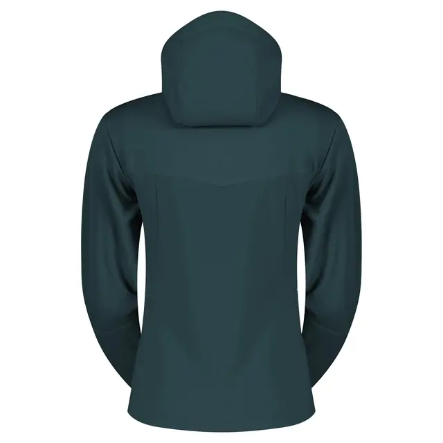 Scott Defined Mid Damehoodie - Grønn, S Stretchy hoodie av børstet fleece 