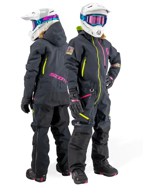 Scott DS-I Monosuit Dame - Sort/Rosa, M Foret heldress med masse finnesser(100g) 