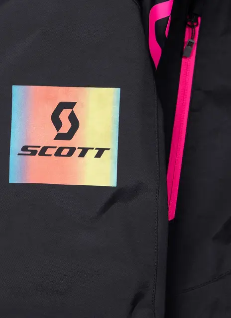 Scott XT-S Damejakke - Sort/Rosa, M Teknisk skalljakke for aktive damer 
