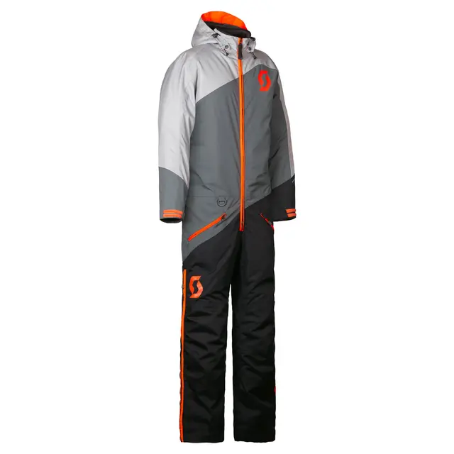 Scott DS JR Monosuit - Grå/Ora, M Teknisk/slitesterk scooterdress til barn 