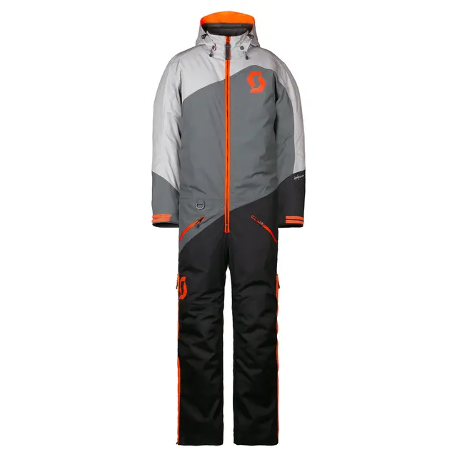 Scott DS JR Monosuit - Grå/Ora, M Teknisk/slitesterk scooterdress til barn 