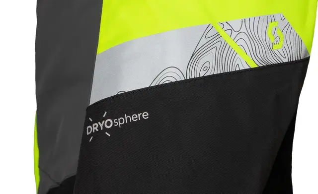 Scott DS JR Monosuit - Grå/Gul, S Teknisk/slitesterk scooterdress til barn 