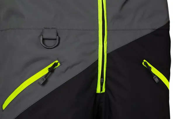 Scott DS JR Monosuit - Grå/Gul, S Teknisk/slitesterk scooterdress til barn 