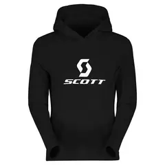 Scott Defined Mid Damehoodie - Sort, L Stretchy hoodie av b&#248;rstet fleece
