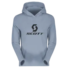 Scott Defined Mid Damehoodie - Bl&#229;, M Stretchy hoodie av b&#248;rstet fleece
