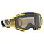 Scott Fury MX Enduro Brille - Grå/Gul Klar Linse