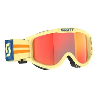 Scott 89X Era Retro Brille - Beige Oransje Chrome