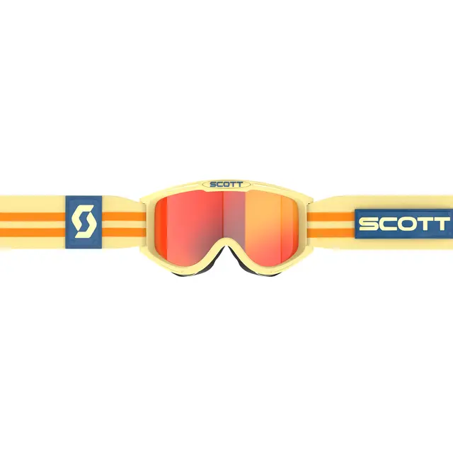 Scott 89X Era Retro Brille - Beige Oransje Chrome 