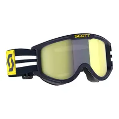 Scott 89X Era Retro Brille - Bl&#229;/Hvit Gul Chrome Linse