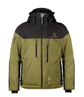 Scott Snow Flex Jakke - Olivengr&#248;nn Lett og sv&#230;rt teknisk jakke