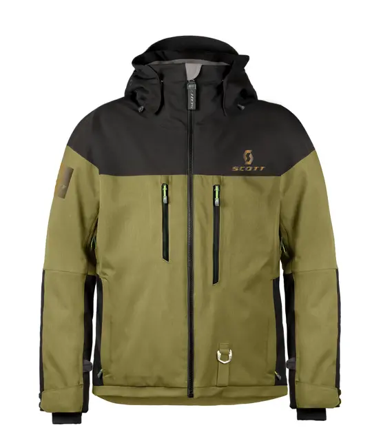 Scott Snow Flex Jakke - Olivengrønn, 3XL Lett og svært teknisk jakke 