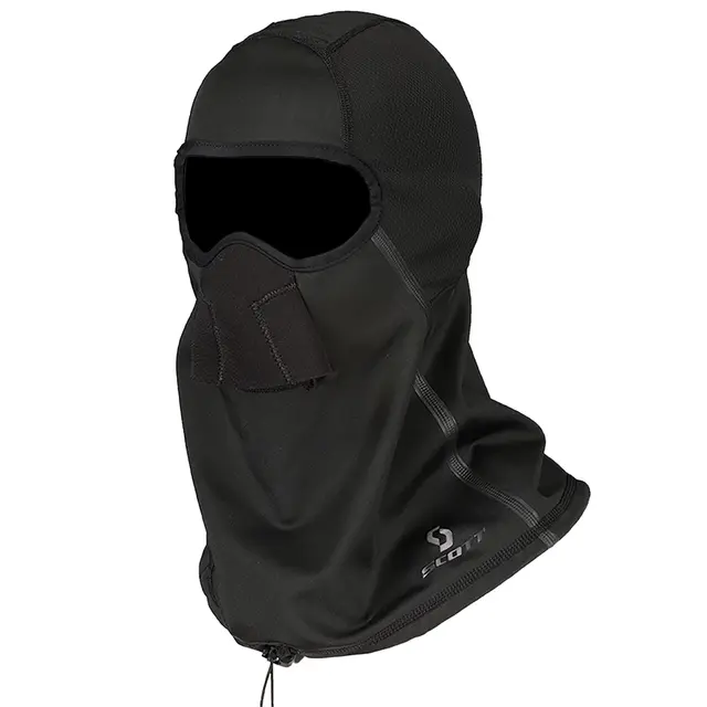 Scott Balaclava Snow Blocker - Sort, L/X Kan brukes både over & under jakkekragen 
