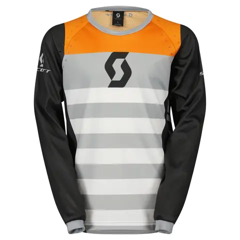 Scott Evo Race JR Trøye - Sort/Oransje Lettvekter med optimal ventilasjon!