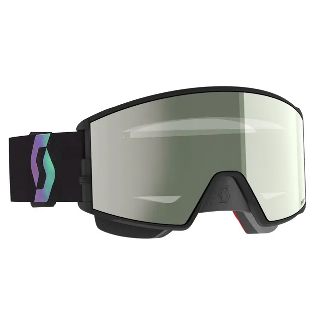 Scott React SMB AMP PRO SX Brille-So/Grø amp pro white Krom Linse 
