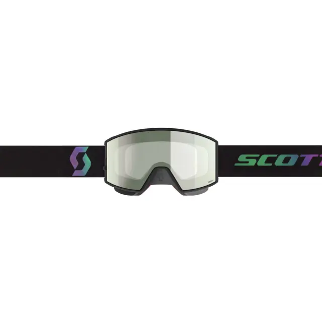 Scott React SMB AMP PRO SX Brille-So/Grø amp pro white Krom Linse 