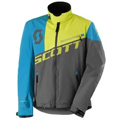 Scott ProShell Sn&#248;scooterjakke - Gr&#229;/Bl&#229; XL Lett Skalljakke m/Stretch og Ventilasjon