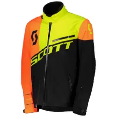 Scott Shell Pro Sn&#248;scooterjakke - Sort/Ne Gul, L Lett skalljakke m/stretch og ventilasjon
