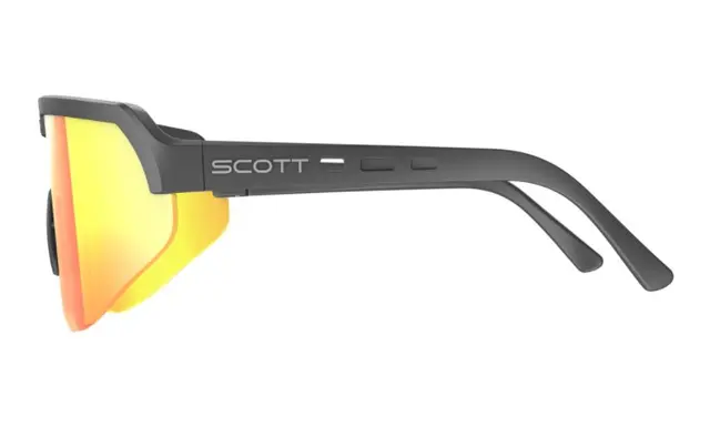 Scott Sport Shield Solbrille Sort Rød Krom Linse 