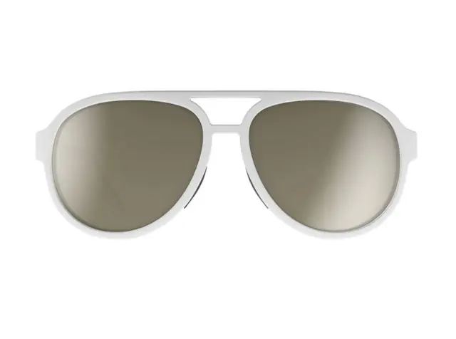 Scott Bass Solbrille Hvit Brun Linse 