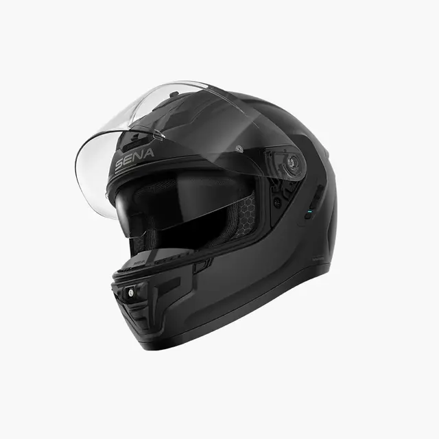 Sena Phantom Mesh Helhjelm XL Matt svart - Integrert intercom 