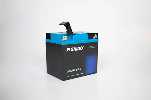 Shido LIX30L-BS Lithium - 12V ATV/MC/Snøscooter Batteri 12V, 9Ah, 96Wh, 167x124x163