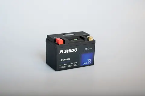Shido LT12A-BS Lithium - 12V ATV/MC/Snøscooter Batteri 12V, 3.5Ah, 42Wh, 150x87x107