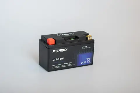 Shido LT9B-BS Lithium - 12V ATV/MC/Snøscooter Batteri 12V, 3Ah, 36Wh, 150x65x106