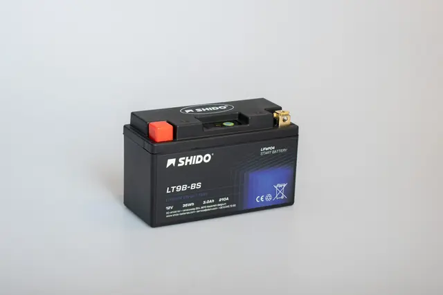 Shido LT9B-BS Lithium - 12V ATV/MC/Snøscooter Batteri