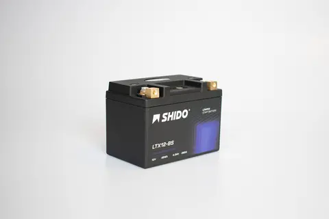 Shido LTX12-BS Lithium - 12V ATV/MC/Snøscooter Batteri 12V, 3.5Ah, 48Wh, 150x87x130