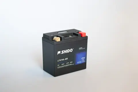 Shido LTX14L-BS Lithium - 12V ATV/MC/Snøscooter Batteri 12V, 4Ah, 48Wh, 150x87x145