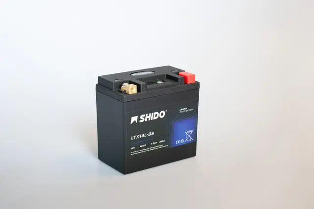 Shido LTX14L-BS Lithium - 12V ATV/MC/Snøscooter Batteri