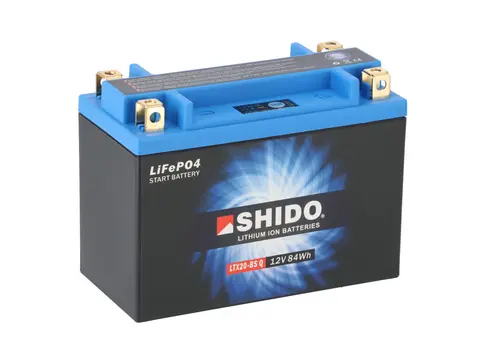 Shido LTX20-BS Lithium ATV/MC/Snøscooter Batteri L=175=87 H=155 7AH