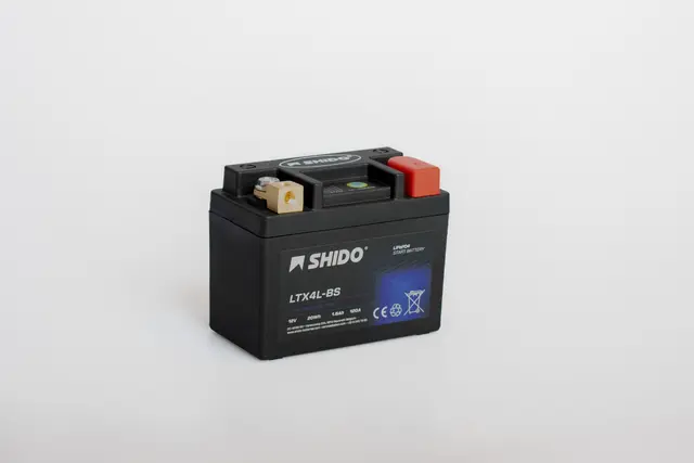 Shido LTX4L-BS Lithium - 12V ATV/MC/Snøscooter Batteri