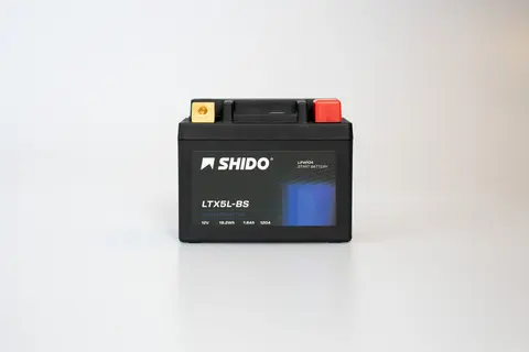 Shido LTX5L-BS Lithium - 12V ATV/MC/Snøscooter Batteri 12V, 1.6Ah, 19Wh, 113x70x105
