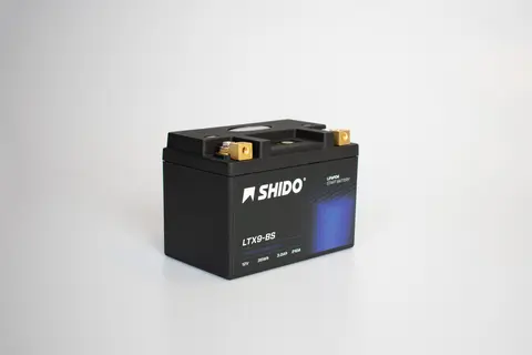Shido LTX9-BS Lithium - 12V ATV/MC/Snøscooter Batteri 12V, 3Ah, 36Wh, 150x87x105