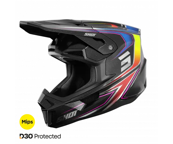 Shot Lite Glory Crosshjelm  XS Mips - Svart Perlemor 