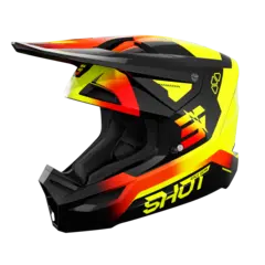 Shot Furious Rocket Crosshjelm YS Barn - Neon Gul Blank