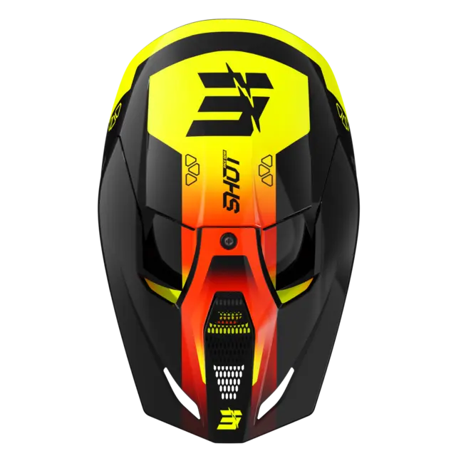 Shot Furious Rocket Crosshjelm YS Barn - Neon Gul Blank 